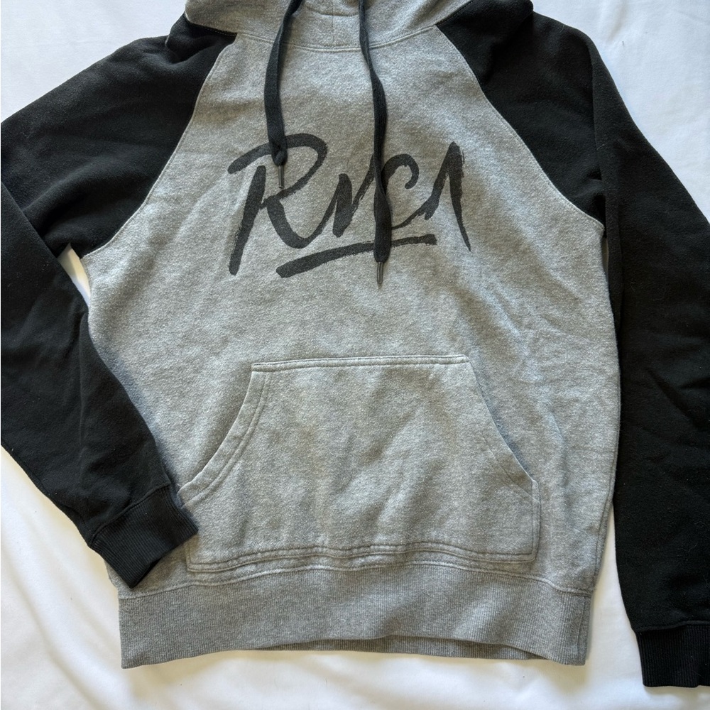 RVCA Gray and Black Sweatshirt